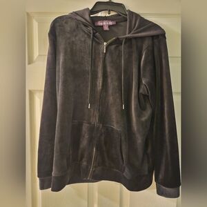Velour Hoodie Jacket